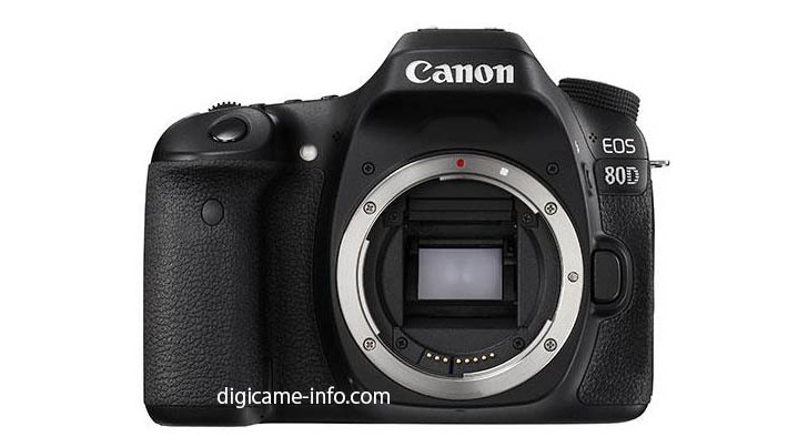 Canon EOS 80D - das Original. Vorderansicht. 